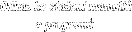 Odkaz ke sta�en� manu�l� 
a program�